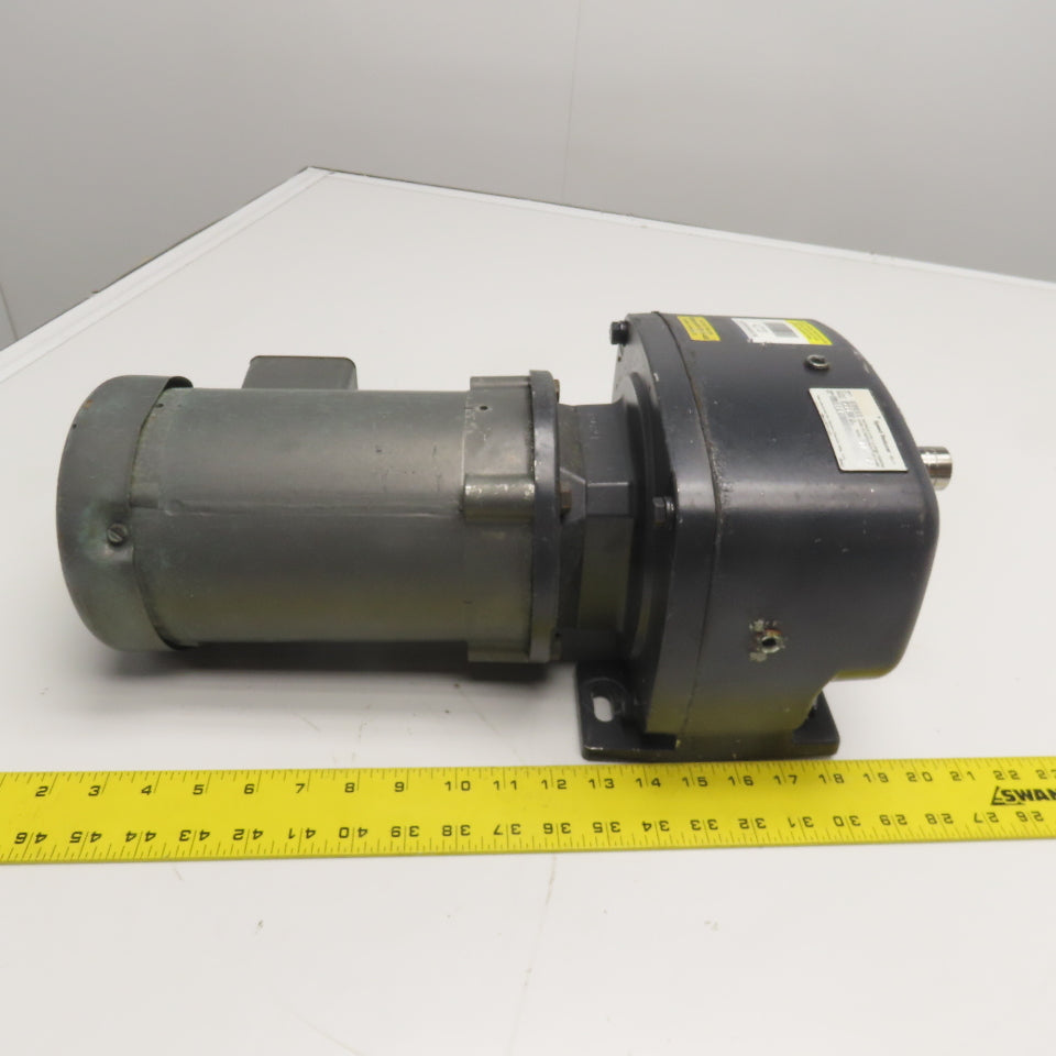 Dayton 4Z720 87:1 Ratio 13RPM Output .5Hp 230/460V 3Ph Gear Motor