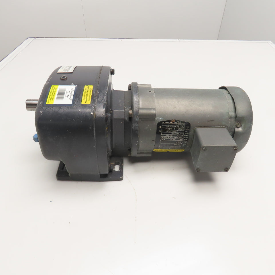 Dayton 4Z720 87:1 Ratio 13RPM Output .5Hp 230/460V 3Ph Gear Motor