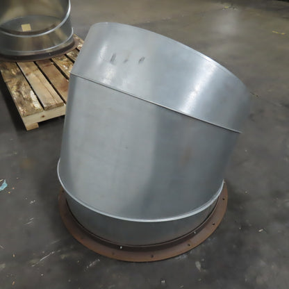 34" 20 Guage Galvanized Steel Duct Pipe 45° Elbow