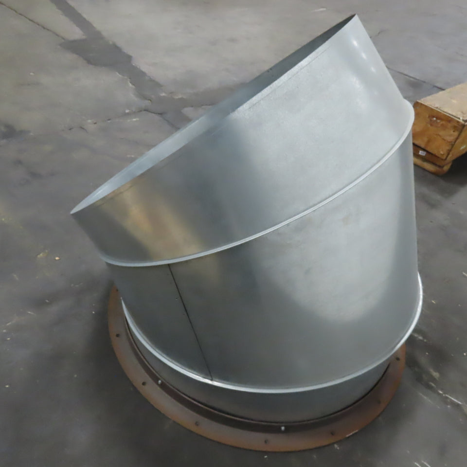 34" 20 Guage Galvanized Steel Duct Pipe 45° Elbow