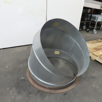 34" 20 Guage Galvanized Steel Duct Pipe 45° Elbow