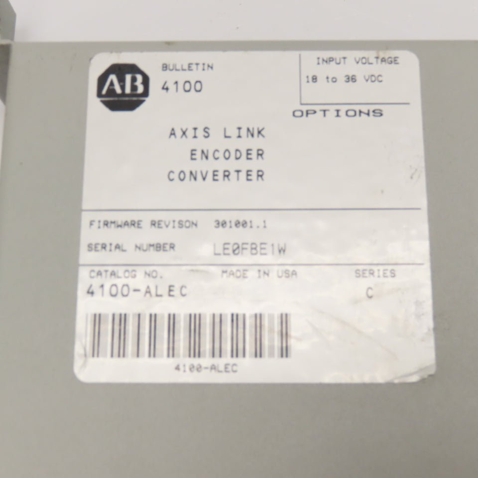 Allen Bradley 4100-ALEC Axis Link Encoder Converter