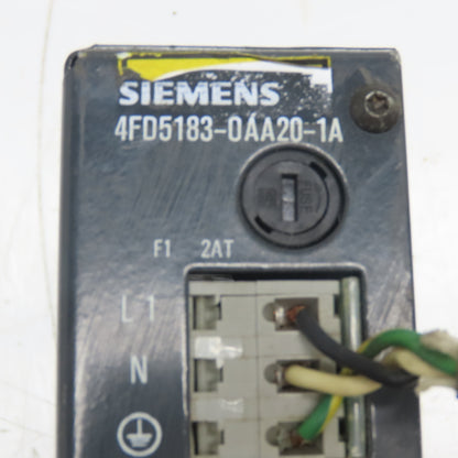 Siemens 4FD5183-0AA20-1A 115/230V AC-DC Power Supply +5VDC 10A Output