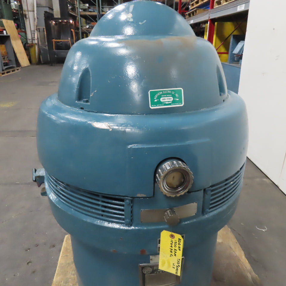 U.S. Motors HU 200HP 3Ph AC Vertical Motor 440V 1800RPM 1504PH Frame