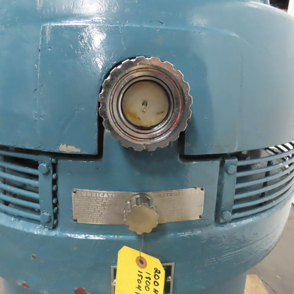 U.S. Motors HU 200HP 3Ph AC Vertical Motor 440V 1800RPM 1504PH Frame