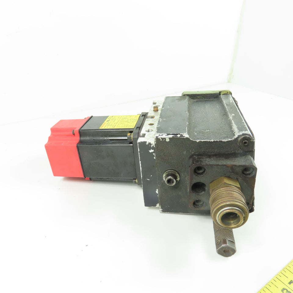 FANUC A06B-0115-B075#0008 0.2KW 3-Phase AC Servo Motor 200-240V W/ Wire Feeder