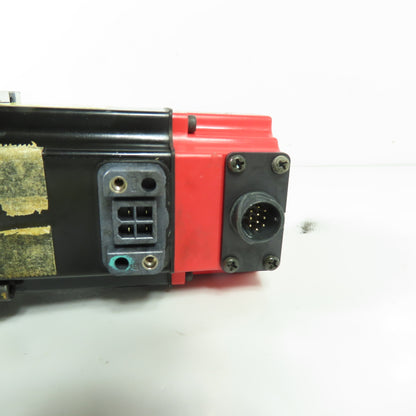 FANUC A06B-0115-B075#0008 0.2KW 3-Phase AC Servo Motor 200-240V W/ Wire Feeder