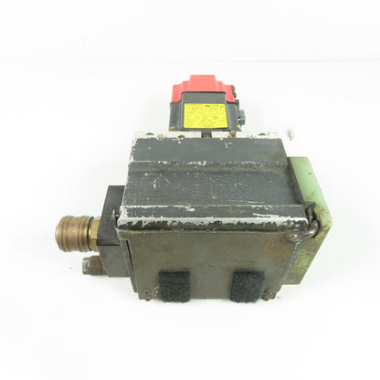 FANUC A06B-0115-B075#0008 0.2KW 3-Phase AC Servo Motor 200-240V W/ Wire Feeder