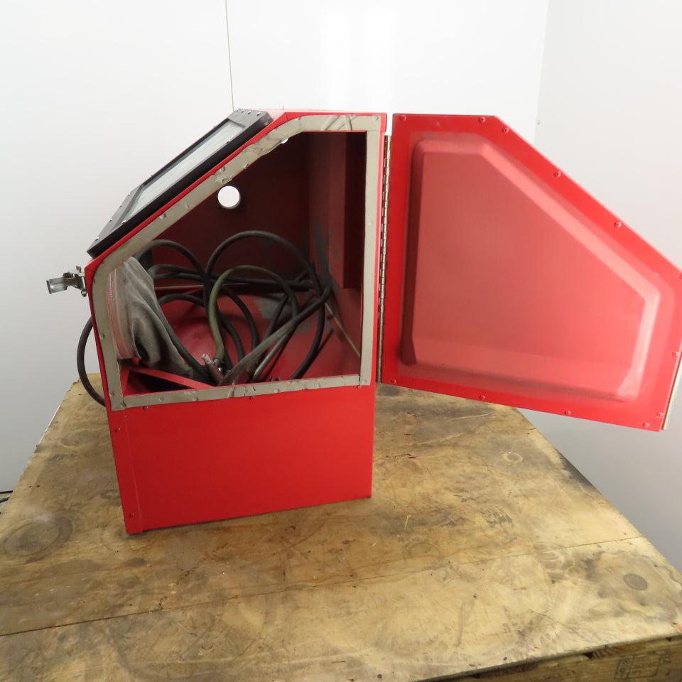 Central Pneumatic 42202 30 Gallon Blast Cabinet 1/4" (Cracked Window) Tested