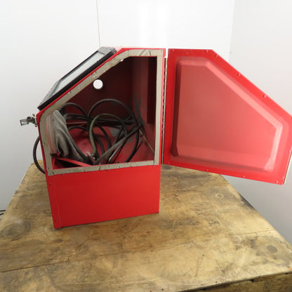 Central Pneumatic 42202 30 Gallon Blast Cabinet 1/4" (Cracked Window) Tested