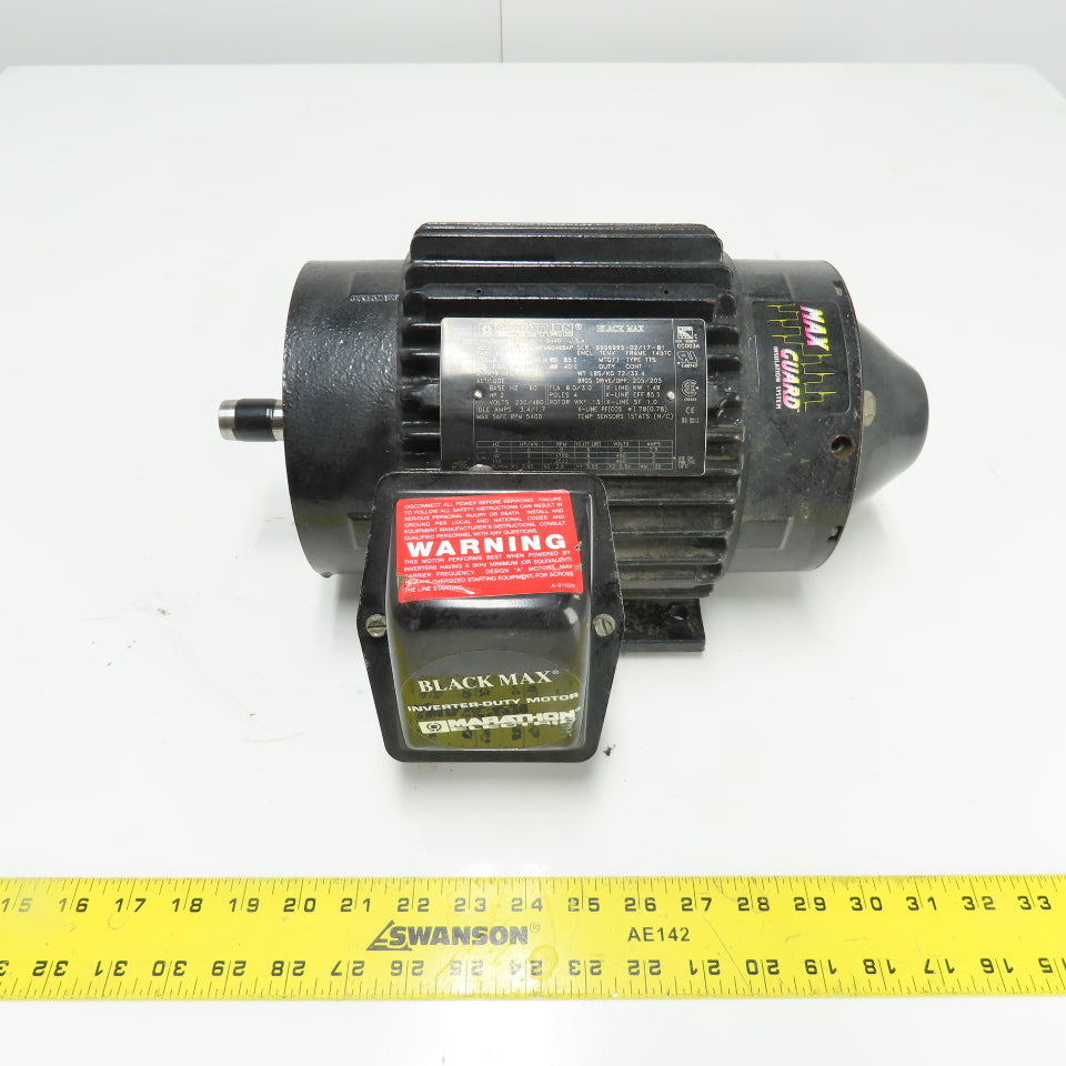 Marathon Y551 DVB145THTL6044AP 2HP 1750RPM 3Ph Electric Motor 230/460V 145TC Fr
