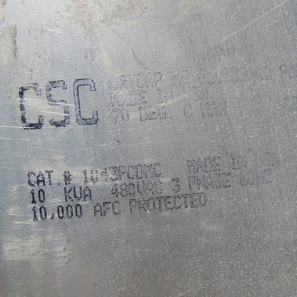 CSC 1043PCOMC 10kVa 480V 3Ph 3 Pole Capacitor