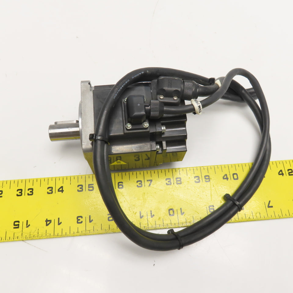Mitsubishi HF-KP23K 3AC 111V 1.4V200W 3000RPM AC Servo Motor 14mm Shaft