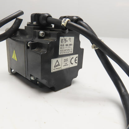 Mitsubishi HF-KP23K 3AC 111V 1.4V200W 3000RPM AC Servo Motor 14mm Shaft