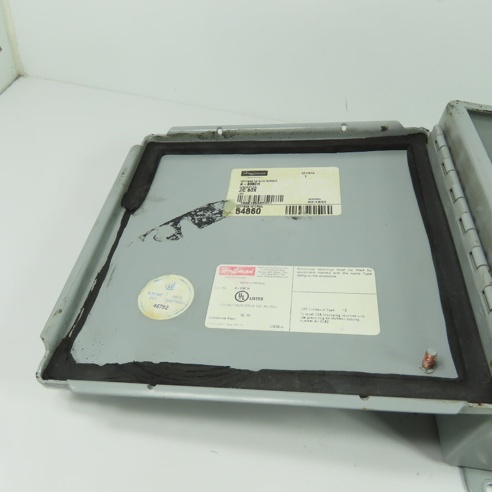 Hoffman A-808CH 8" x 8" x 4" Electrical Enclosure JIC Box NEMA Type 12