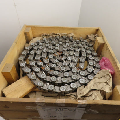 Torwegge Homag T3 Heavy Duty Roller Bearing Conveyor Chain 23' Long Set Of 2