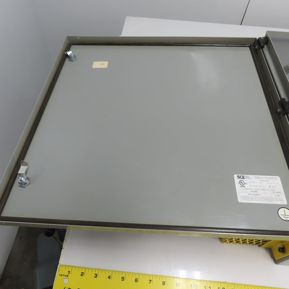 SCE Saginaw SCE-20208ELJ 20" x 20" x 8" Electrical Enclosure NEMA 3R 4 12
