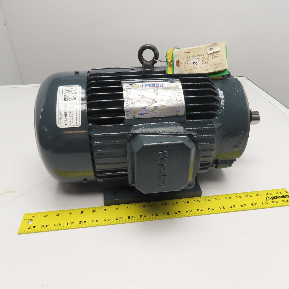 Leeson 150167-60 10HP 1750RPM 208-230/480V 3Ph AC Motor