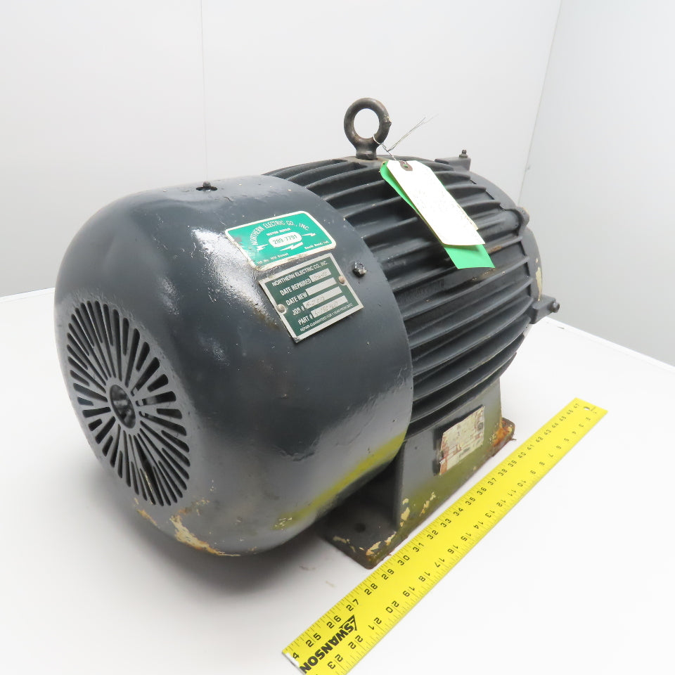 Delco B-2493 10Hp 875RPM 280V 3Ph AC Motor 286U Frame