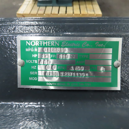 Siemens 175HP Electric Motor 480V 3Ph 1800RPM 315 Frame