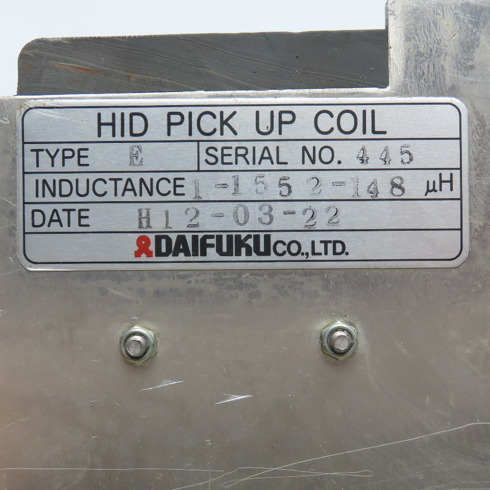 Daifuku Type E HID Pick Up Coil 1-1552-148uH Inductance Parts/Repair