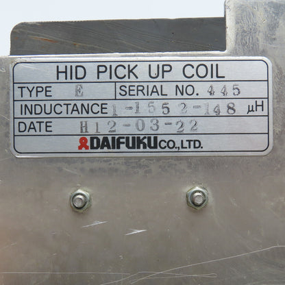 Daifuku Type E HID Pick Up Coil 1-1552-148uH Inductance Parts/Repair