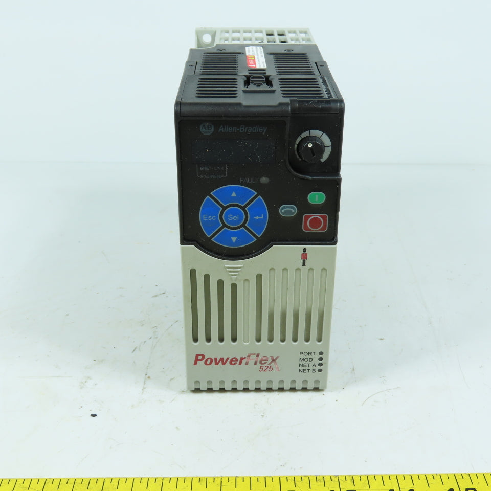 Allen-Bradley 25B-D4P0N104 PowerFlex 525 2.0HP AC Drive 380-480V 3Ph 4.0A