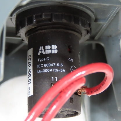 ABB CE4P-10R-02 Emergency Stop Push Button Station 300V 5A NC Enclosure