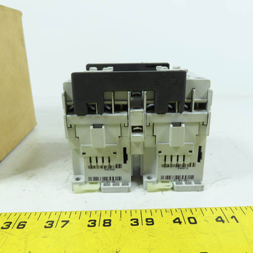 Allen-Bradley 104-C09D22 9A IEC Reversing Contactor 120V Coil 3-Pole Series B