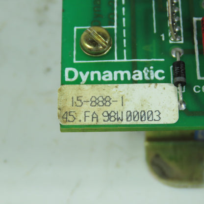 Eaton Dynamatic 15-888-1 Model 3000 Controller 115VAC Input 90VDC Output 4.3A