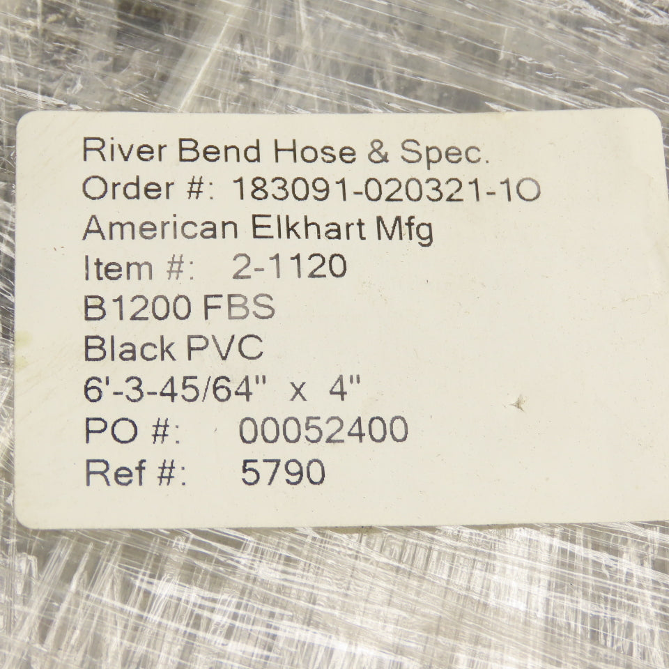 River Bend 2-1120 B1200 FBS Conveyor Belt 6'-3-45/64" x 4" Wide