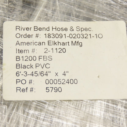 River Bend 2-1120 B1200 FBS Conveyor Belt 6'-3-45/64" x 4" Wide