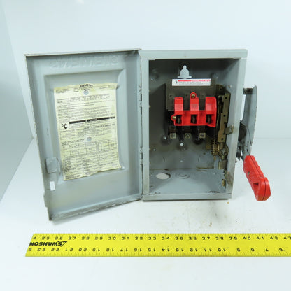 Siemens HNF361 30A Non-Fusible Safety Disconnect Switch 600VAC 3-Pole NEMA 1