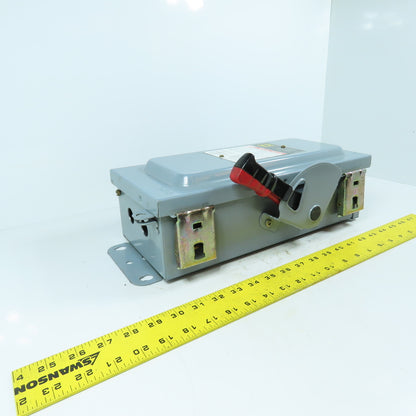 Square D HU361AWKEI 30A Non-Fusible Heavy Duty Safety Disconnect Switch 3Ph 600V
