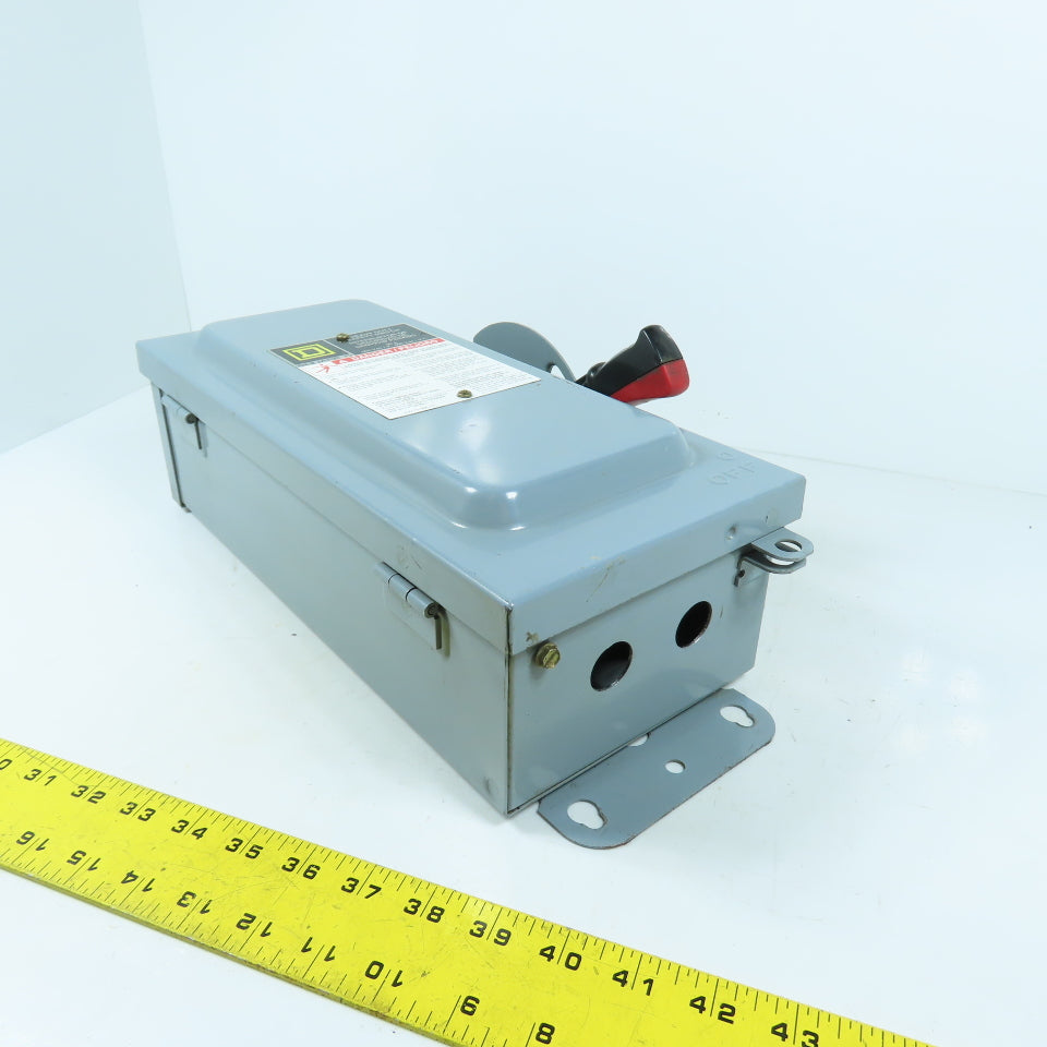 Square D HU361AWKEI 30A Non-Fusible Heavy Duty Safety Disconnect Switch 3Ph 600V