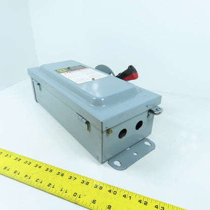 Square D HU361AWKEI 30A Non-Fusible Heavy Duty Safety Disconnect Switch 3Ph 600V