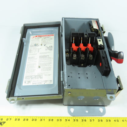 Square D HU361AWKEI 30A Non-Fusible Heavy Duty Safety Disconnect Switch 3Ph 600V