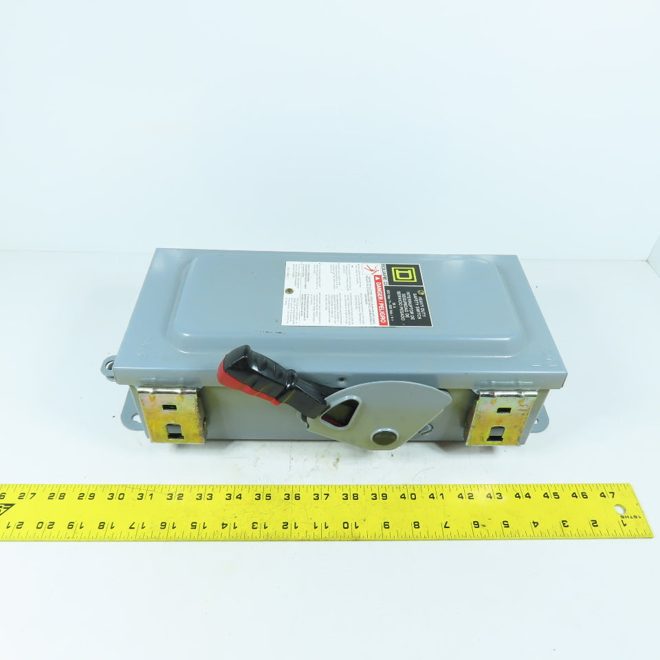 Square D HU361AWKEI 30A Non-Fusible Heavy Duty Safety Disconnect Switch 3Ph 600V