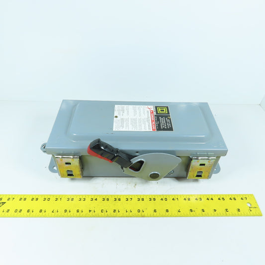 Square D HU361AWKEI 30A Non-Fusible Heavy Duty Safety Disconnect Switch 3Ph 600V