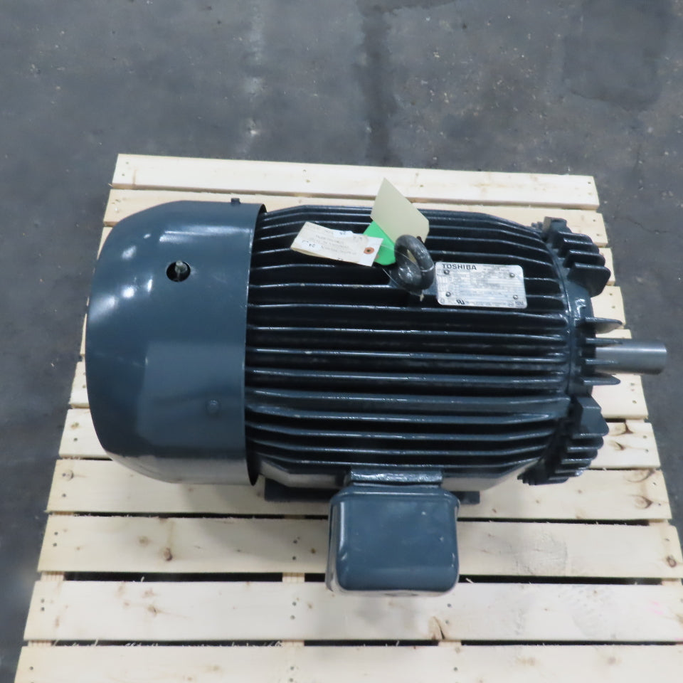 Toshiba 7FA075L59190 75HP Premium Efficiency Electric Motor 230/460V 3Ph 1780RPM