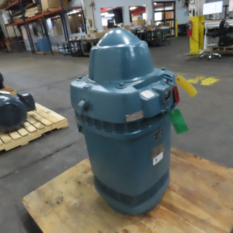 U.S. Electrical Motors RU 125HP High Thrust Vertical AC Motor 460V 3Ph 405TP