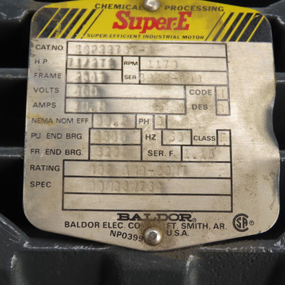 Baldor ECP2276T-4 7.5HP AC Motor 1170RPM 460V 3Ph 254T Frame TEFC