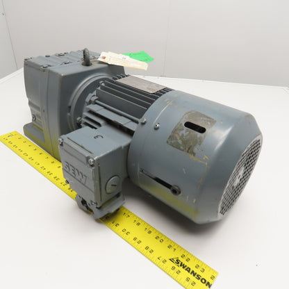 Sew R67 DT90S4/TF/ES1S/ASB1 Gear Motor 128.97:1 Ratio 13RPM 1.1kW 277/480V 3Ph