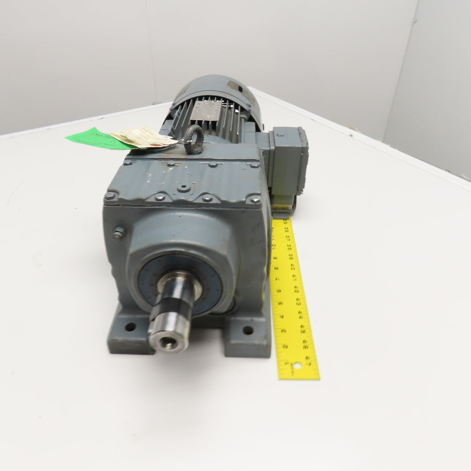 Sew R67 DT90S4/TF/ES1S/ASB1 Gear Motor 128.97:1 Ratio 13RPM 1.1kW 277/480V 3Ph