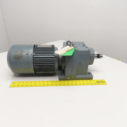 Sew R67 DT90S4/TF/ES1S/ASB1 Gear Motor 128.97:1 Ratio 13RPM 1.1kW 277/480V 3Ph