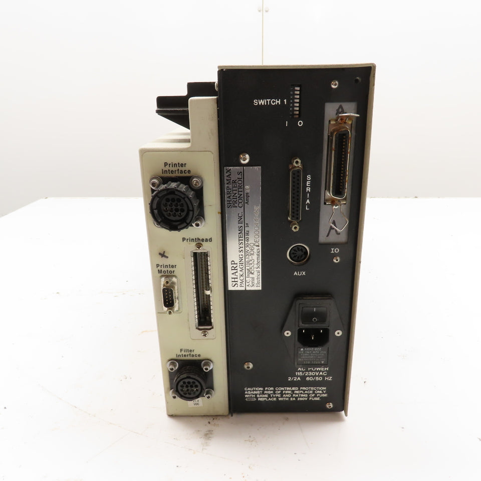 Sharp Packaging Systems Sharp Max Printer Controller 110-120V (Broken Cover)