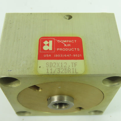 COMPACT AIR PRODUCTS SD2X12,TF Square Compact Air Cylinder