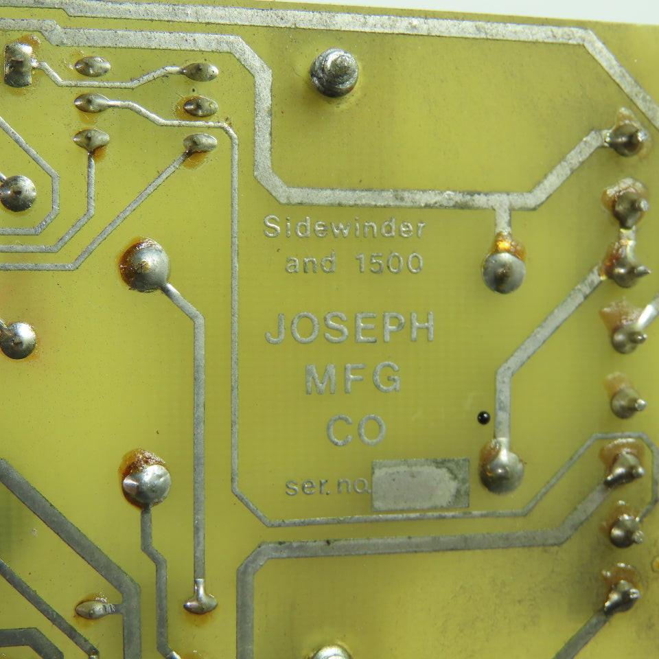JOSEPH MFG CO Power Supply Control Board Sidewinder 1500