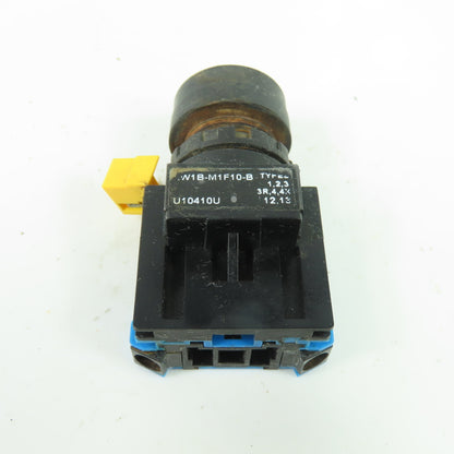 Idec W1B-M1F10-B Non-Illuminated Pushbutton Switch Black