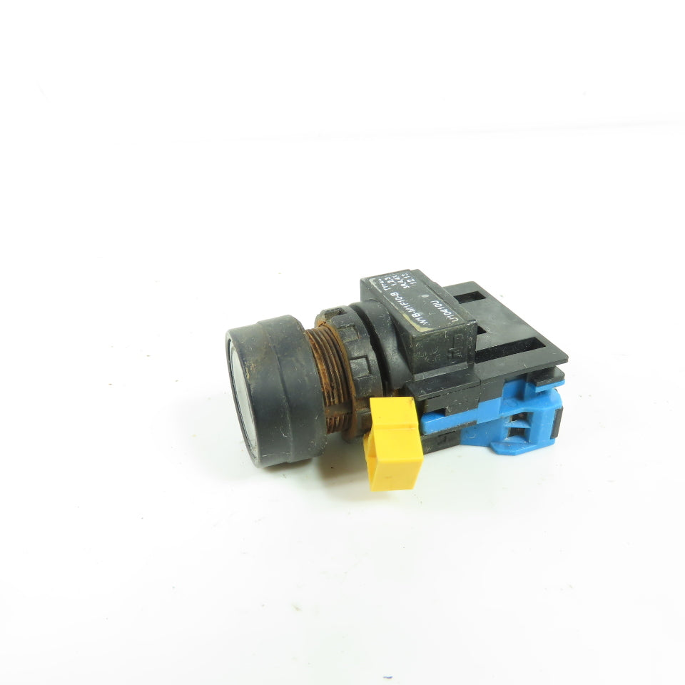 Idec W1B-M1F10-B Non-Illuminated Pushbutton Switch Black